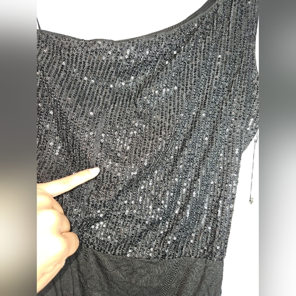 Superdown x Revolve One Shoulder Sequin Thong Bodysuit NWT - Picture 7 of 8